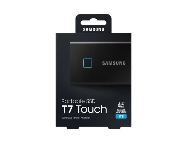 Siyah Taşınabilir SSD T7 Touch USB 3.2 1TB (Siyah)