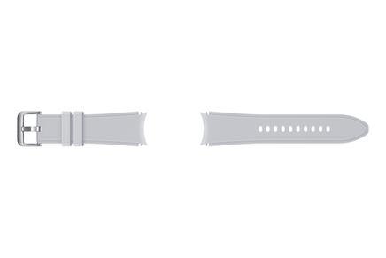 Samsung Galaxy Watch 4 & Watch 5 Ridge Spor Kordon (20mm, S/M) - Gümüş