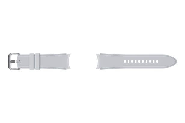  Samsung Galaxy Watch 4 & Watch 5 Ridge Spor Kordon (20mm, S/M) - Gümüş