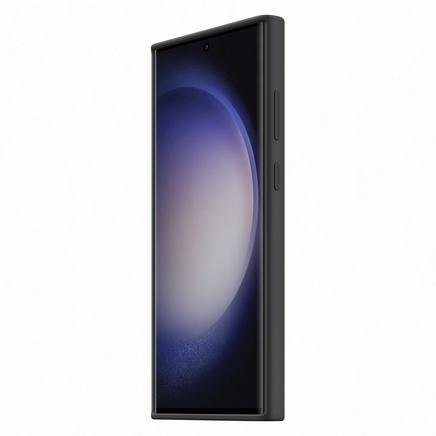 Samsung Galaxy S23 Ultra İnce Kordonlu Silikon Kılıf - Siyah
