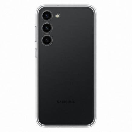 Samsung Galaxy S23 Plus Çerçeveli & Kart Yuvalı Kılıf - Siyah