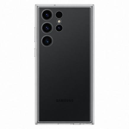 Samsung Galaxy S23 Ultra Çerçeveli & Kart Yuvalı Kılıf - Siyah