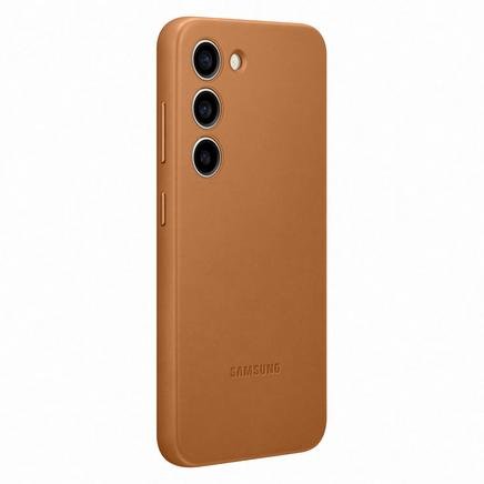 Samsung Galaxy S23 Deri Kılıf - Kahverengi