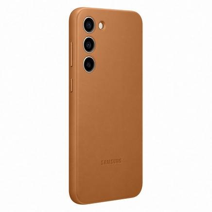 Samsung Galaxy S23 Plus Deri Kılıf - Kahverengi